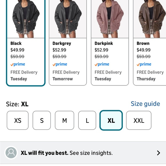 Women's Black Leather Jacket - Picture 5 of 5